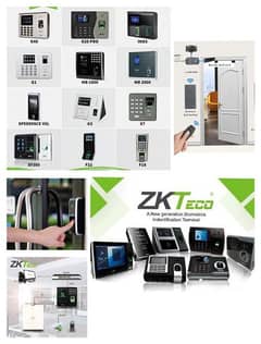 biometric zkteco attendance electric door lock access control system