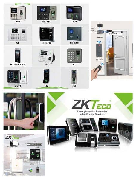 biometric zkteco attendance electric door lock access control system 0