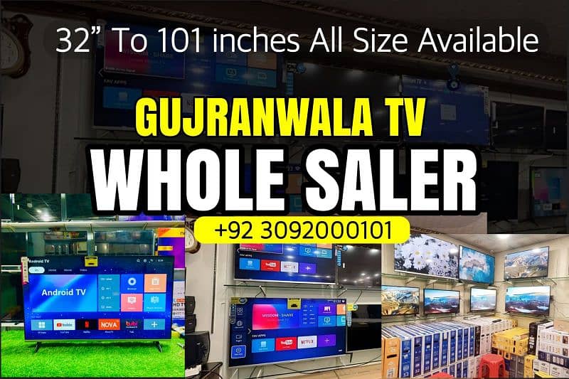 Whole Sale LED Tv 32 inch Smart 2024 Fresh Stock Available 1