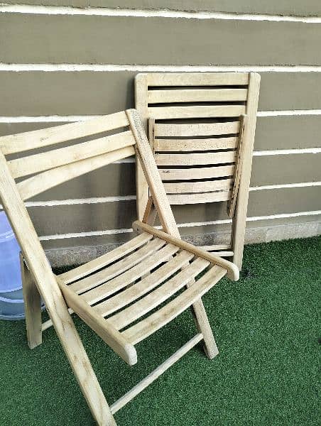 Garden Foldable Chairs with table 0