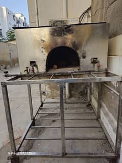 Oven For Baking Pizza (Bhatti System On Steel Frame]
