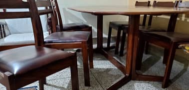 Latest Home Design Diyar / Teak Wood,6 Seater Dining Table Munasib