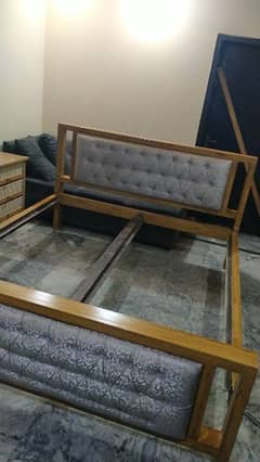 steel double Bed