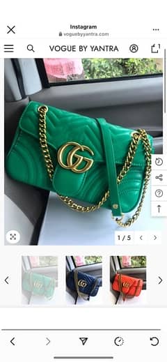 Green Gucci bag