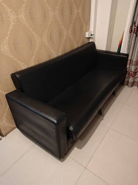 sofa cum bed ( full leatherite) 0