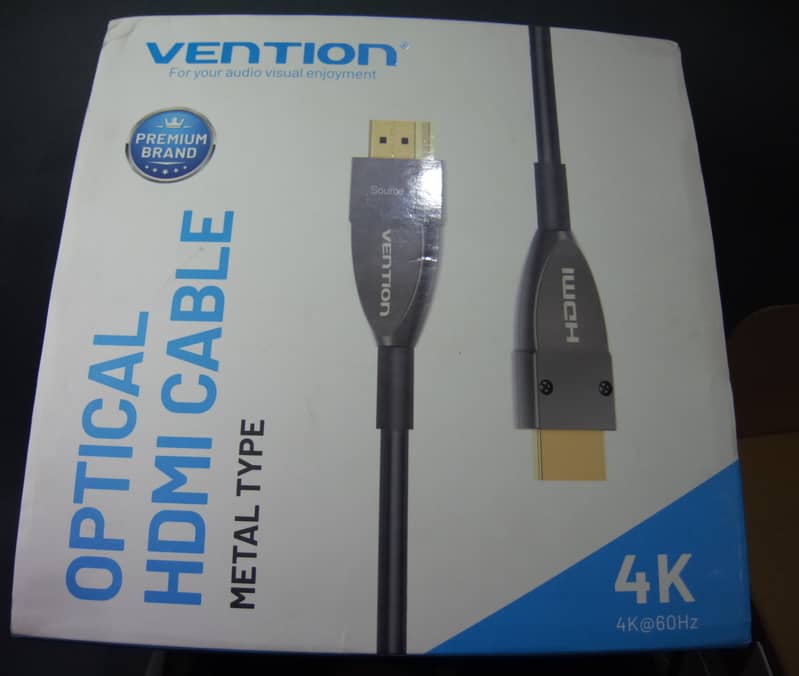 HDMI Cable 30M, 4K 60Hz, Optical Fiber, VENTION Brand. 6
