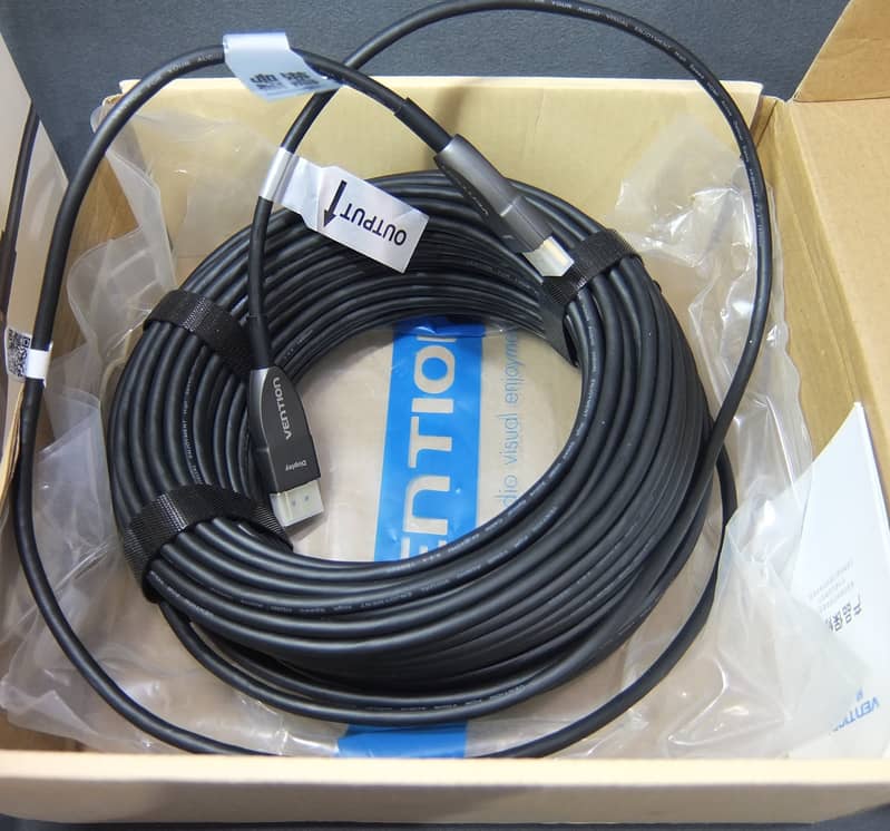 HDMI Cable 30M, 4K 60Hz, Optical Fiber, VENTION Brand. 10