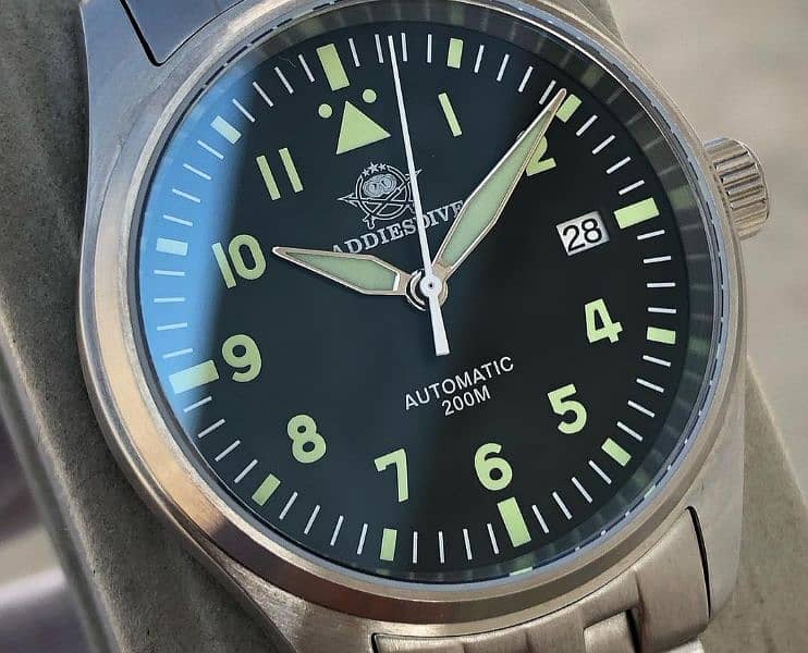 ADDIESDIVE NH35 SEIKO MOVEMENT PILOT WATCH/IMPORTED WATCH/BRANDED 8