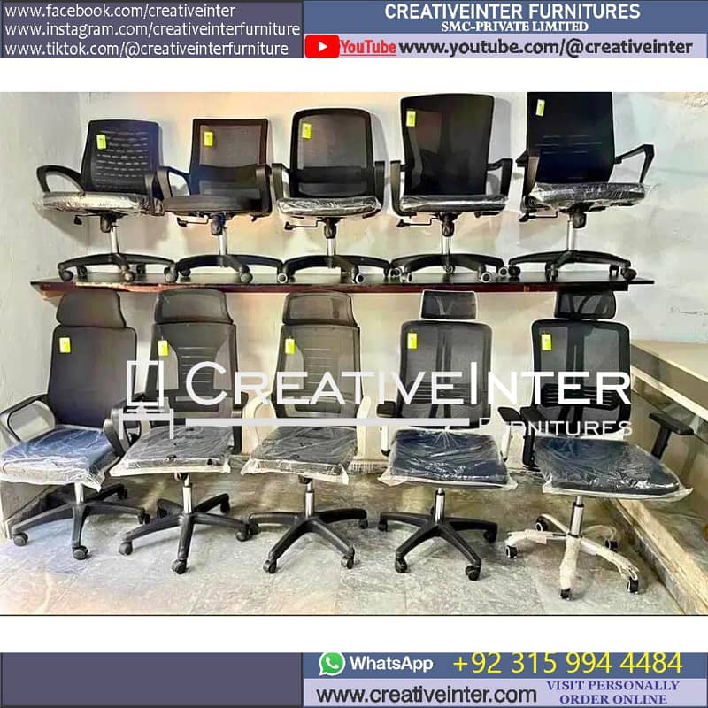 Executive Office table workstation laptop compute chair CEO desk 10