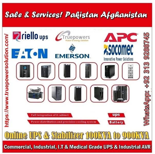 Repairing maintenance Online UPS socomec Eaton Emerson APC Riello SLA 0