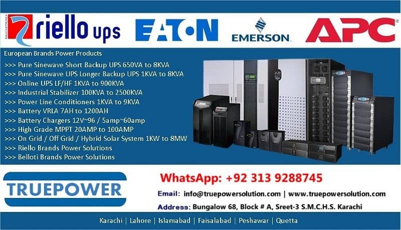 Repairing maintenance Online UPS socomec Eaton Emerson APC Riello SLA 8