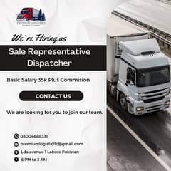 Required Sale representative and dispatcher for truck dispatch