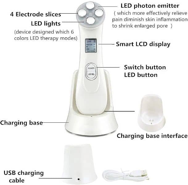 5 in 1 Face Lift Device Skin Tightening Machine for Wrinkle 3