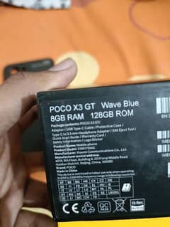 Poco X3 GT With box And charger 67W Max Charger