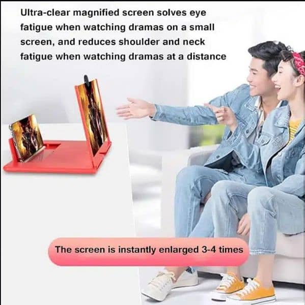 12 Inch 3D Mobile Phone Screen Magnifying Movie Smartphone  amplifier 4
