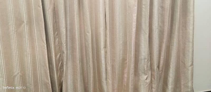 Pink Jacquard Curtains pair Good condition 7