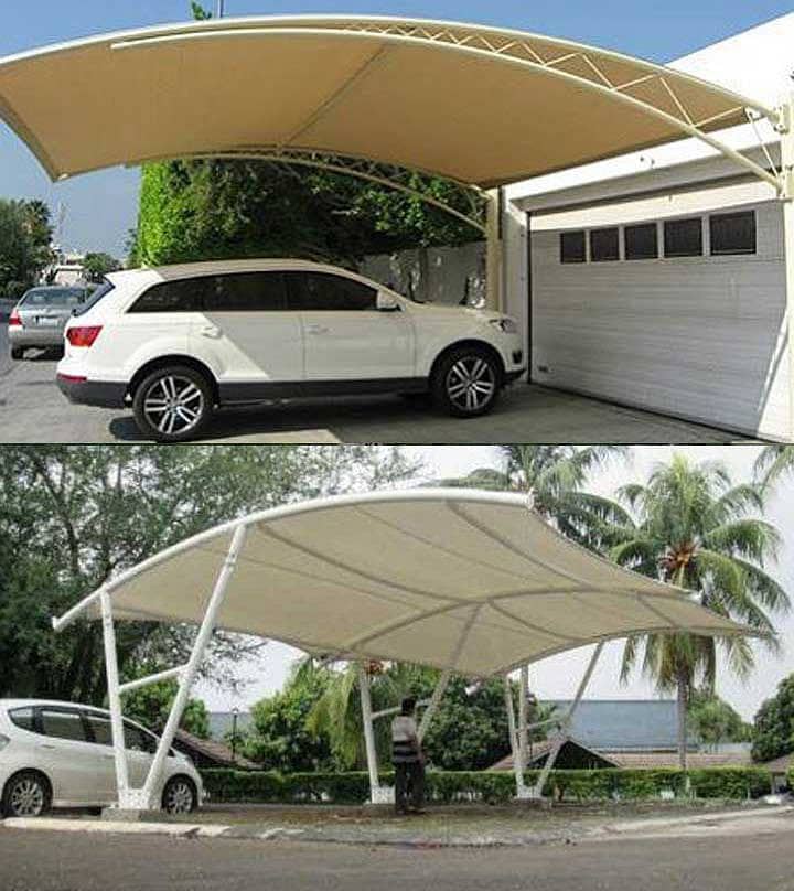 car parking shades/PVC Tensile Fiber/Tensile Shade/Canopies/green net 10