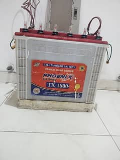 Two Phoenix Tubular TX 1800 230 AH Batteries For Sale Used