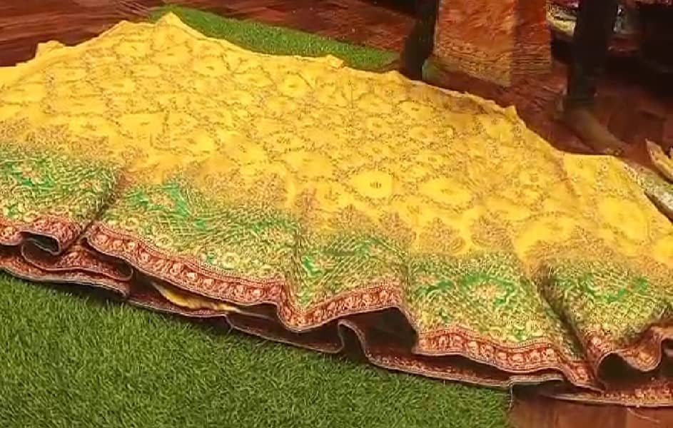 Indain Barty Wear Mayoon Mehndi Hit Article Fully Stiched 2 Pcs 0