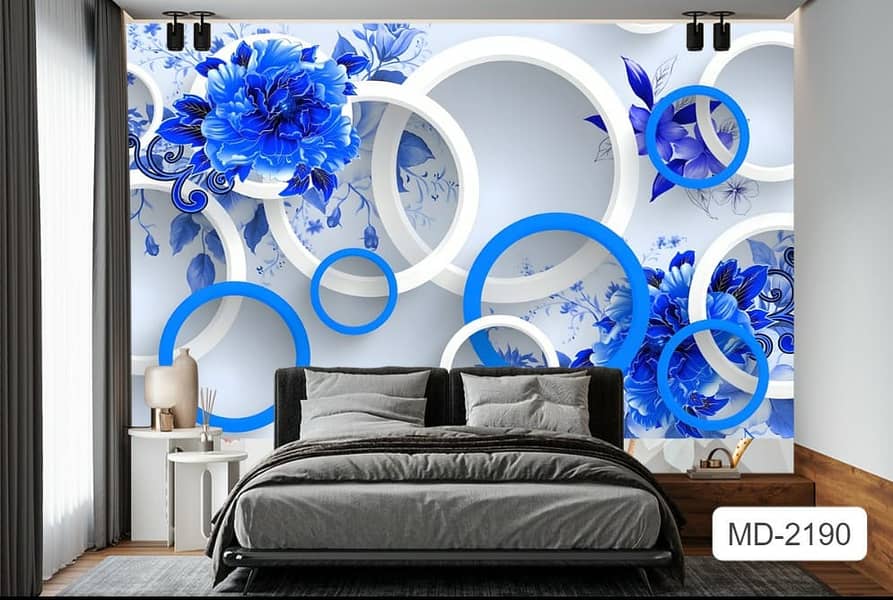 3D wall papers/wall picture/glass papers/Office Wallpaper/Customized 19