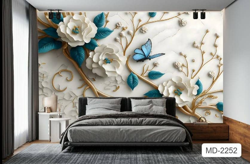 3D wall papers/wall picture/glass papers/Office Wallpaper/Customized 7