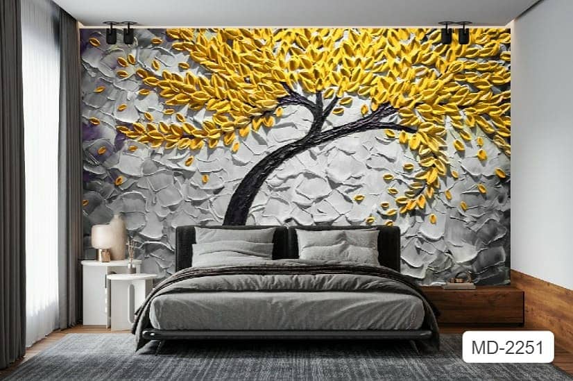 3D wall papers/wall picture/glass papers/Office Wallpaper/Customized 8