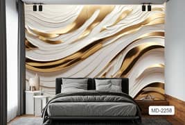 3D wall papers/wall picture/glass papers/Office Wallpaper/Customized