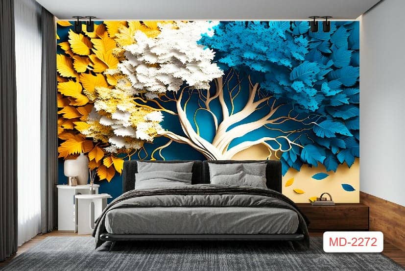 3D wall papers/wall picture/glass papers/Office Wallpaper/Customized 12