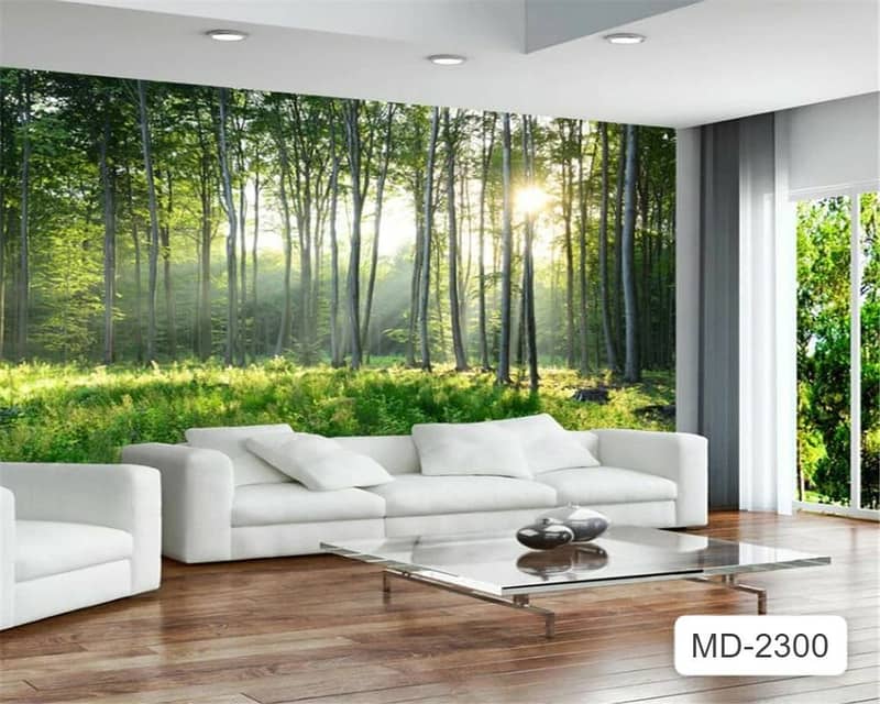 3D wall papers/wall picture/glass papers/Office Wallpaper/Customized 15