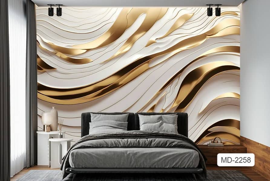 3D wall papers/wall picture/glass papers/Office Wallpaper/Customized 15