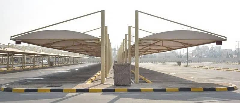 folding parda shades fiber shade parking shade grill gates railing 9