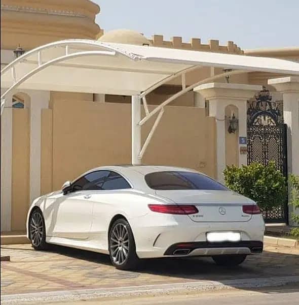 folding parda shades fiber shade parking shade grill gates railing 0