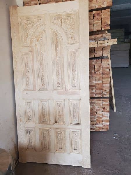 panel doors solid Wood doors and pvc plastic doors available 1