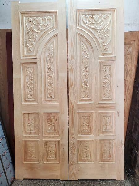 panel doors solid Wood doors and pvc plastic doors available 4