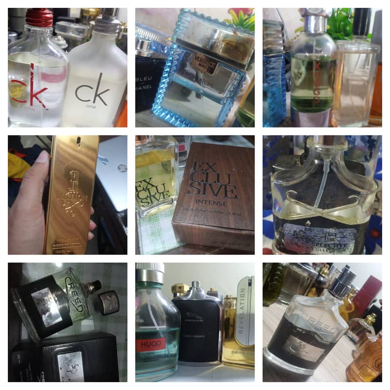 Eid Sale Buy Lot Used Perfumes Creed Azzaro Oud Gucci Adiddas Blue 0