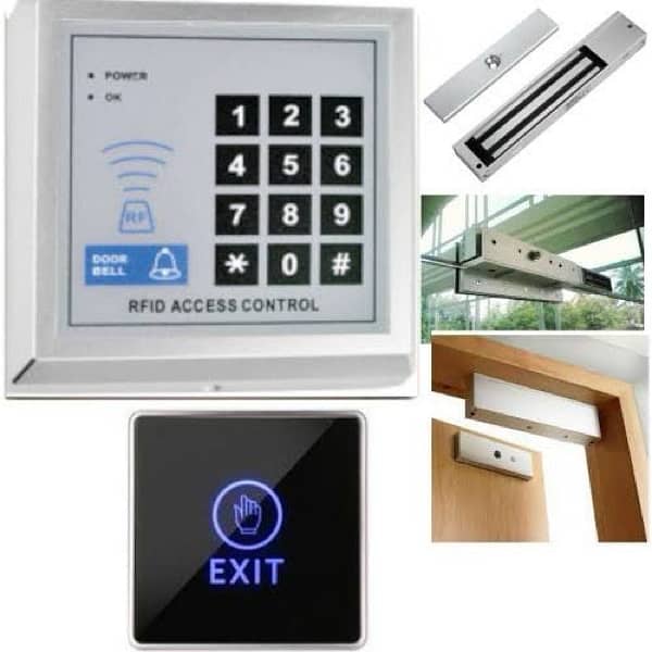 Rfid card biometric electric magnetic bolt door lock system 0