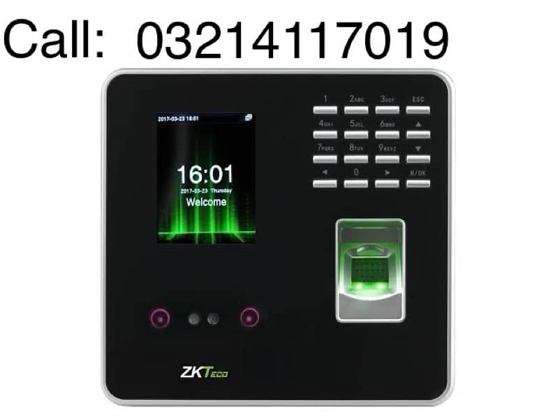 Fingerprint Attendence machine zkteco face zkt wifi usb wired 0