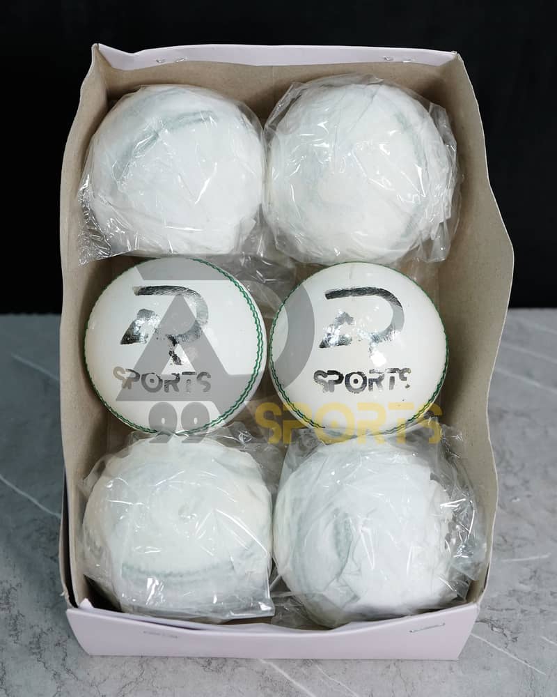 Cricket hard ball/ Sports hard ball /hard ball /Double side white 2