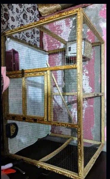 Strong wooden Colony cage for love birds and Australian parrots 4