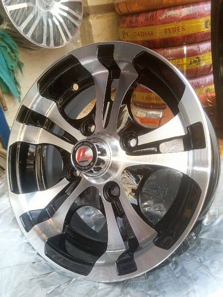 BRAND NEW ALLOY RIMS FOR SUZUKI MEHRAN AND HIROOF 4