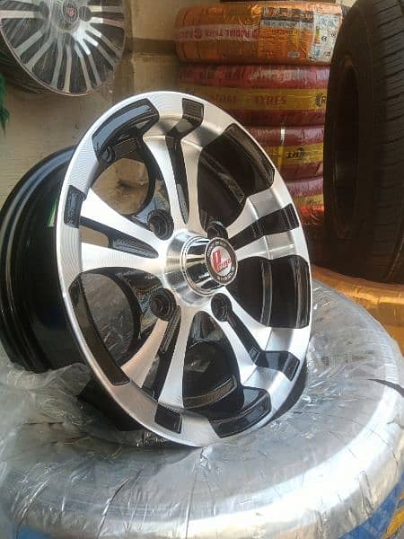 BRAND NEW ALLOY RIMS FOR SUZUKI MEHRAN AND HIROOF 5