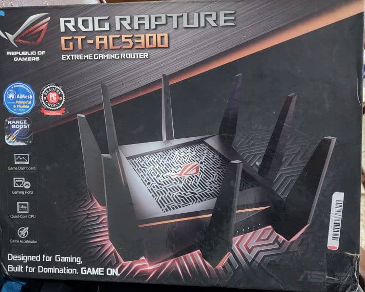 Asus Rog Rapture GT-AC5300 AC5300 Tri-band WiFi Gaming Router 5