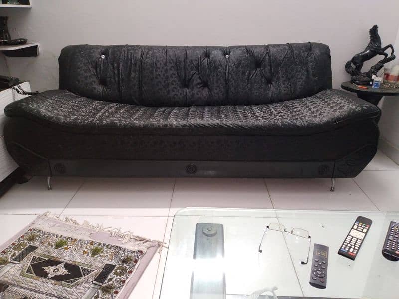 8 Seater Black Sofa Set 8