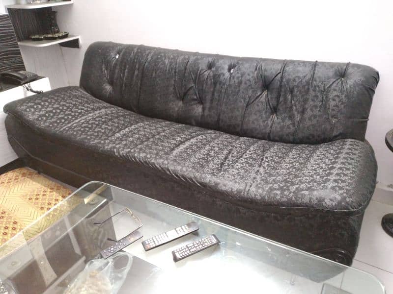 8 Seater Black Sofa Set 9