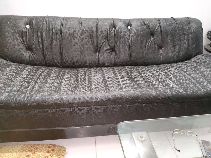 8 Seater Black Sofa Set 10