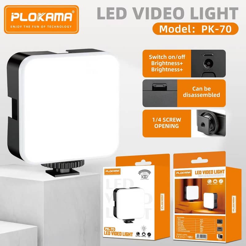 LED VIDEO LIGHT PK79 & ring light mobile holders rgb lights available 7