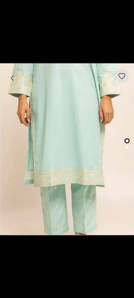 Khaadi new 2 piece embroidered stitched dress 3