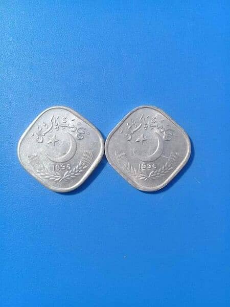 5 Paisa 1996 Coin Rare Date 0