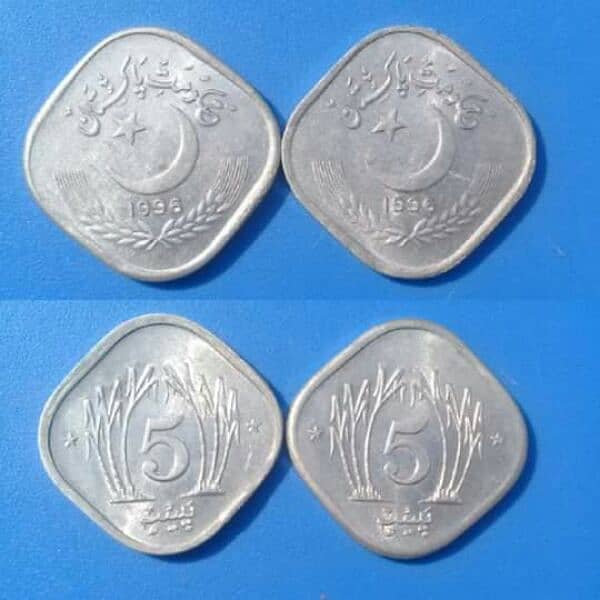 5 Paisa 1996 Coin Rare Date 3