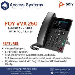 IP Phones Polycom VVX250 |VVX350 |VVX450| VVX300 |VVX400 | 03353448413